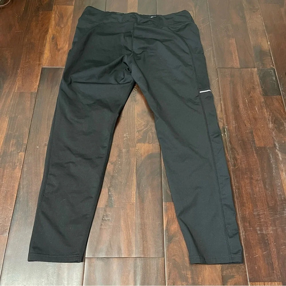 Naviskin Black Leggings Women’s XL Pockets Cropped - Picture 4 of 7